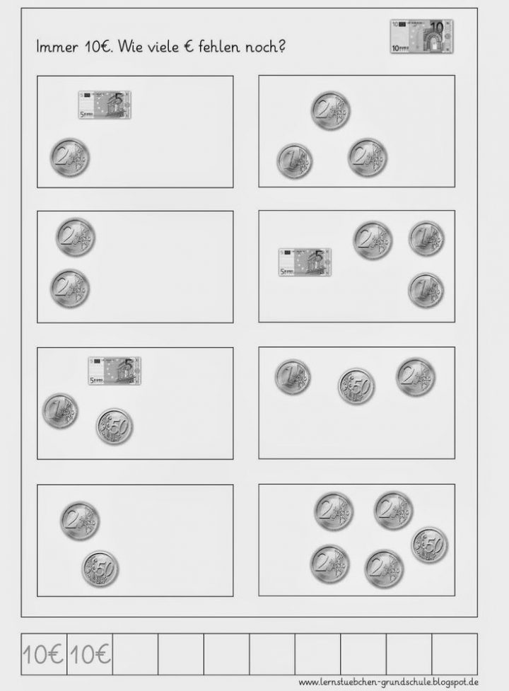 geld arbeitsblatter fur die 2 klasse