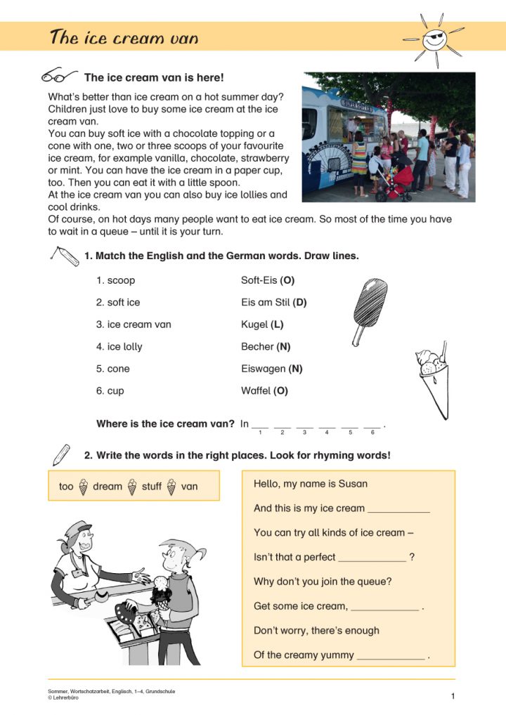 englisch arbeitsblatter zum ausdrucken mit losungen