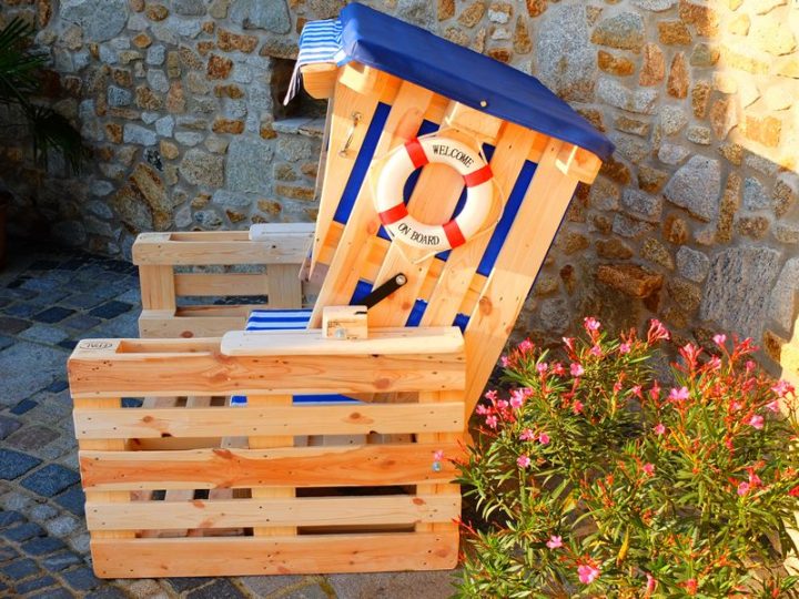 einziehung strandkorb aus paletten selber bauen