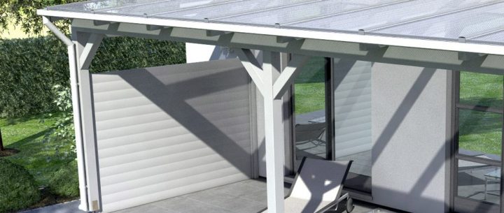 photo windschutz terrasse holz