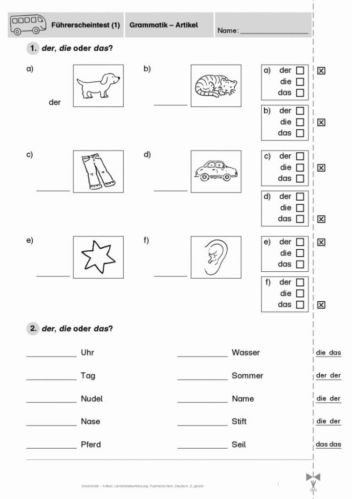ubungsblatter klasse 1