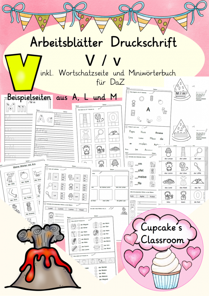 arbeitsblatt v worter