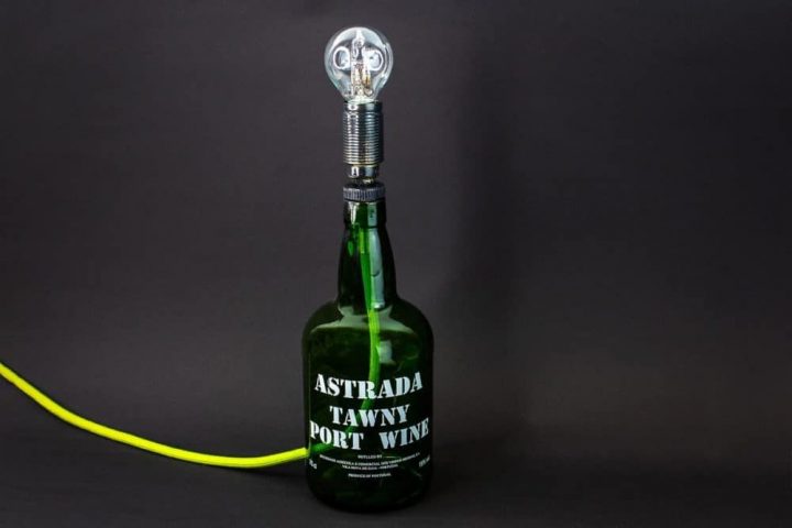 abholung lampe aus flaschen