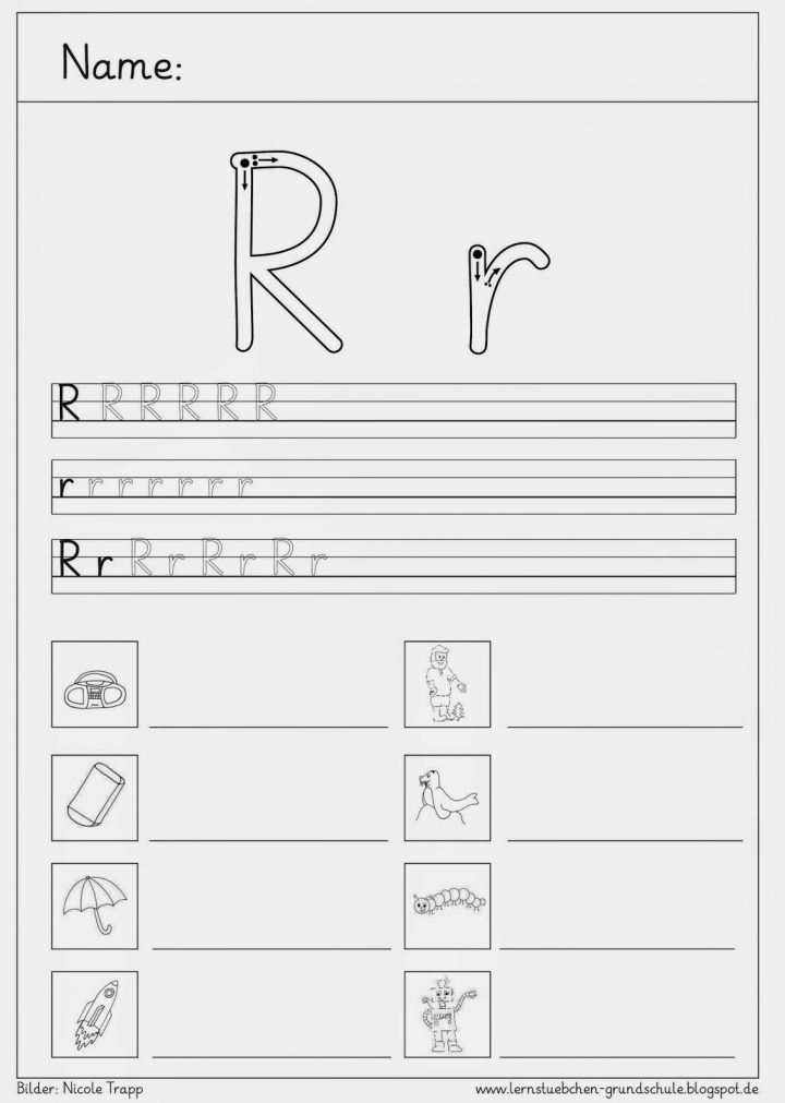 buchstabeneinfuhrung r arbeitsblatt