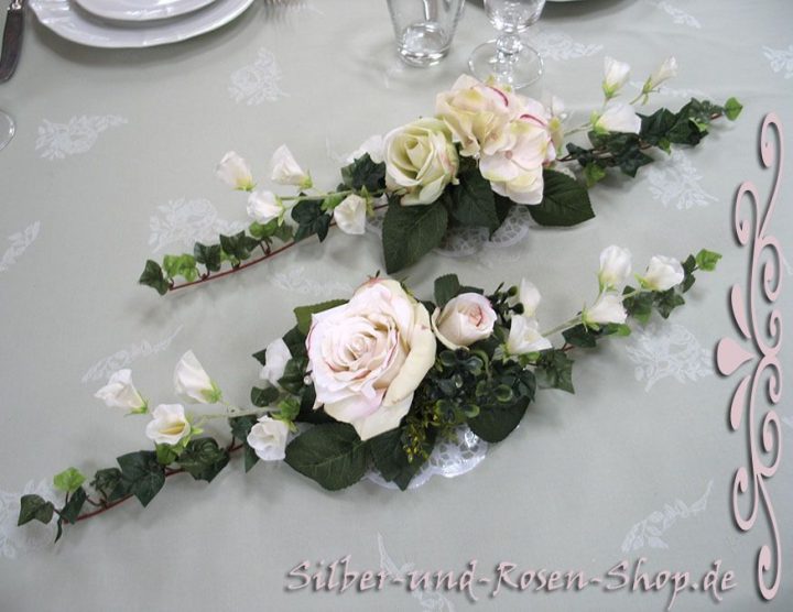 photo blumengesteck taufe selber machen