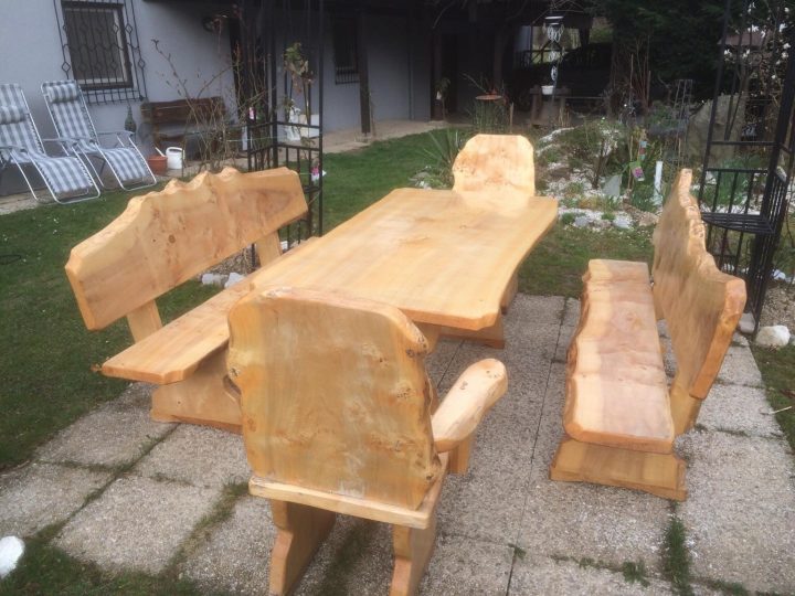 einzug rustikale holz gartenmöbel aus polen