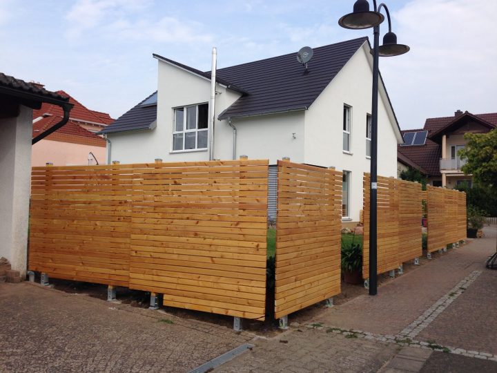 bild gartenzaun sichtschutz modern