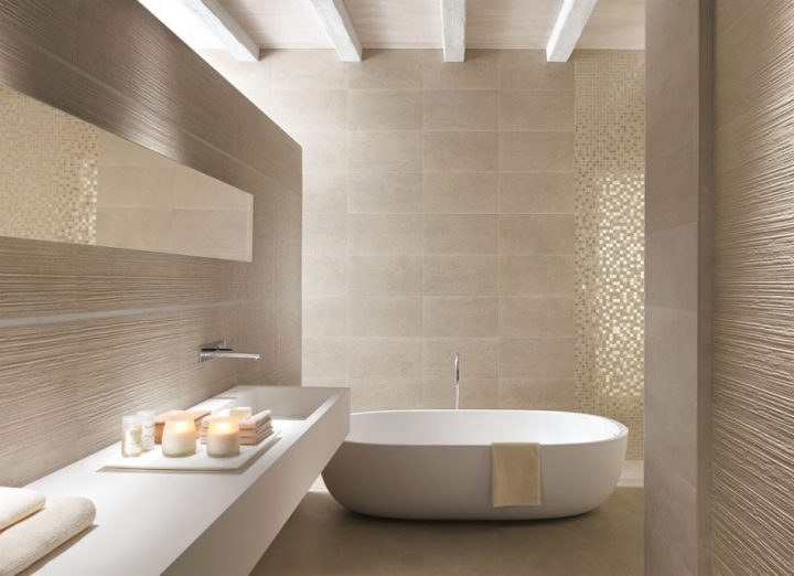 ansammlung badezimmer fliesen grau beige