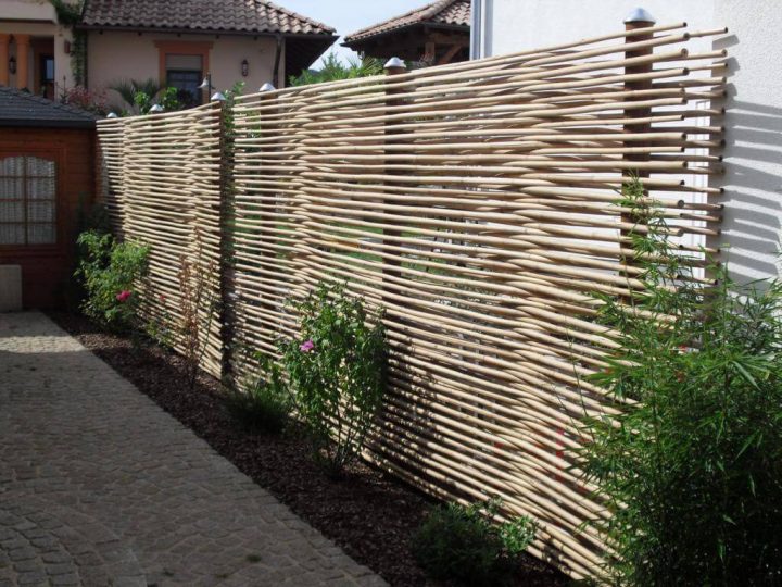 bild sichtschutz garten selber bauen