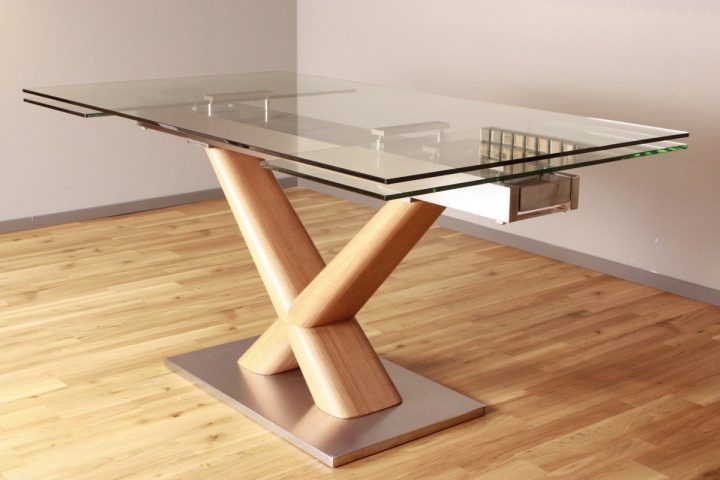 photographie esstisch holz glas