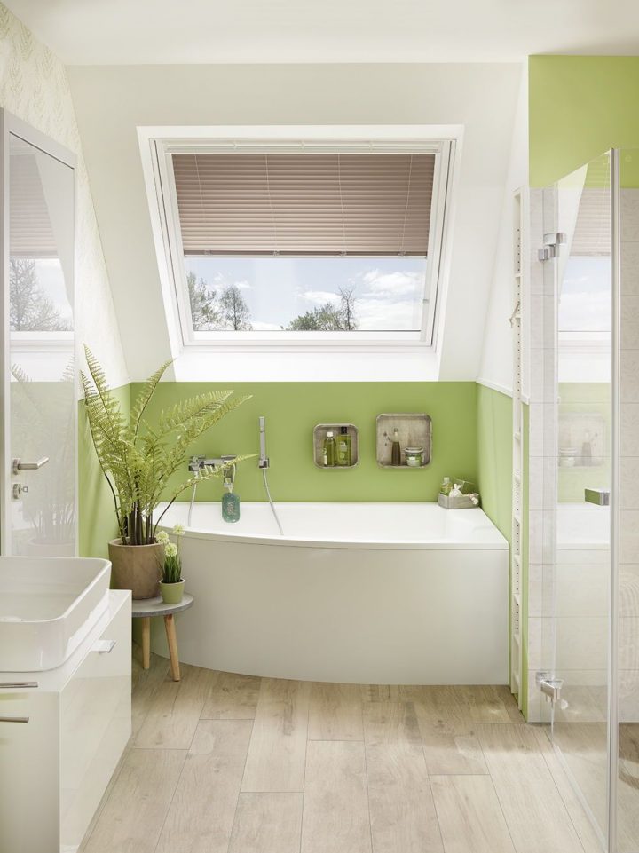 bild kleines bad mit dachschräge gestalten