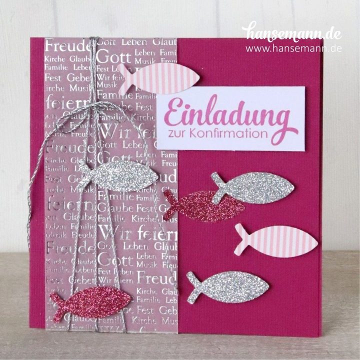 fotografie einladungskarten konfirmation selber basteln