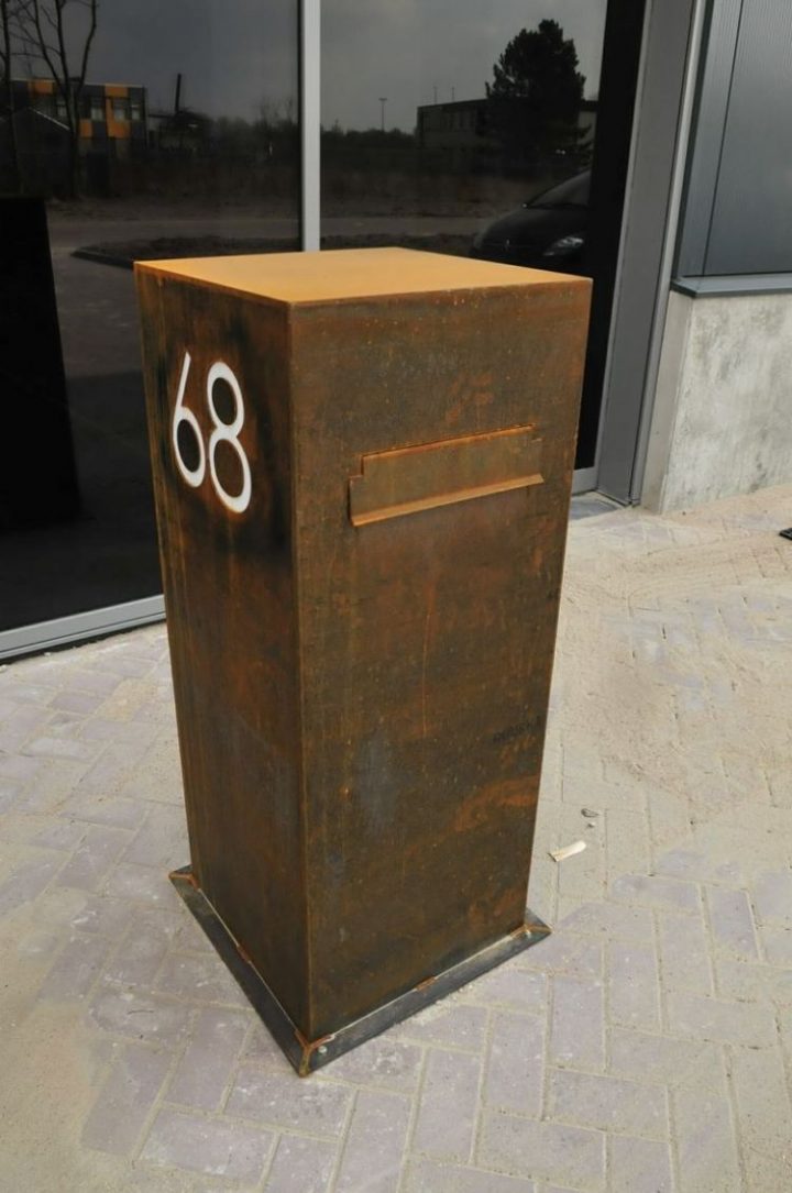 kabinett briefkasten edelstahl design