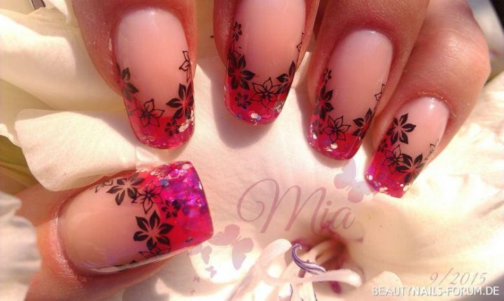 stollen nageldesign bilder french bunt