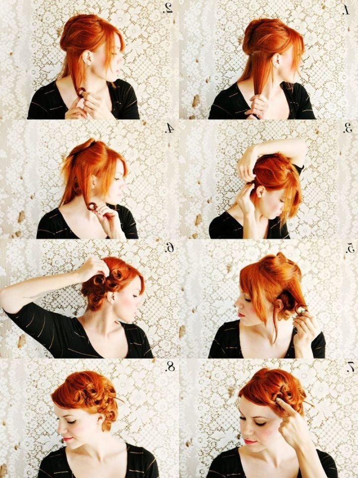 abbild hochsteckfrisuren locken selber machen