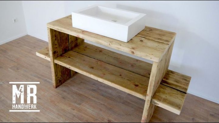 aufnahme waschtisch holz selber bauen