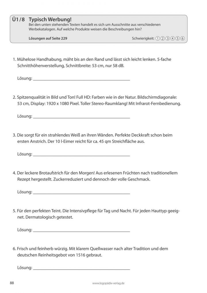 kontext hinweise arbeitsblatter mit antworten