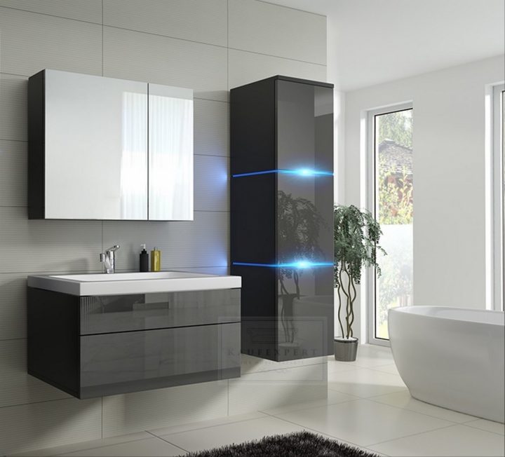 einzug badezimmermöbel set grau