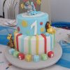 1. Geburtstag Torte Junge Elefant, Giraffe, Löwe (Mit für Geburtstagskuchen Zum 1 Geburtstag