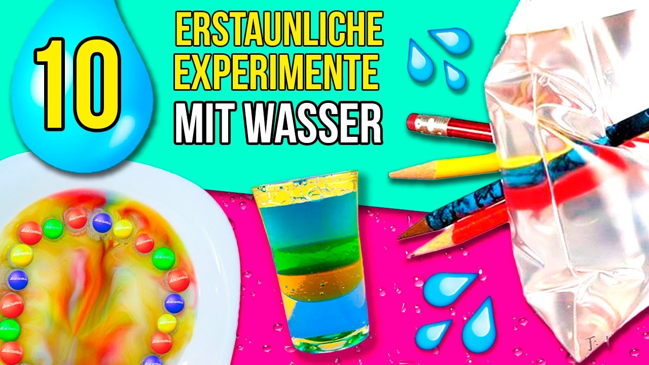 10 Erstaunliche Experimente Mit Wasser * Einfache Experimente Zu Hause  Macht! innen Experimente Mit Wasser Im Kindergarten