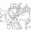 1001 Malvorlagen : Weihnachten &gt;&gt; Rentier Rudolph mit Malvorlage Rentier