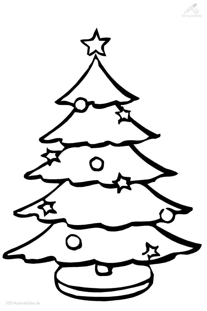 1001 Malvorlagen : Weihnachten &gt;&gt; Weihnachtsbaum über Tannenbaum Malvorlage
