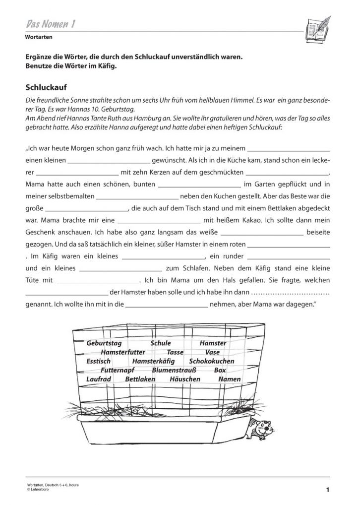 15 Deutsch Grammatik 5 Klasse Realschule Übungsblätter (Mit bestimmt für Deutsch 5 Klasse Realschule Übungen