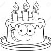 20 Besten Ideen Geburtstagskuchen Clipart Schwarz Weiß In bestimmt für Kuchen Ausmalbild