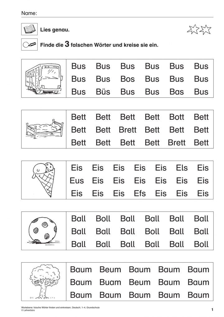 20 Lesen Lernen Arbeitsblätter Kostenlos | Lesen Lernen 1 Klasse bei