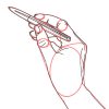 3 Beispiele Wie Du Hände Zeichnen Kannst, Die Einen Stift Halten bei Hände Zeichnen Lernen