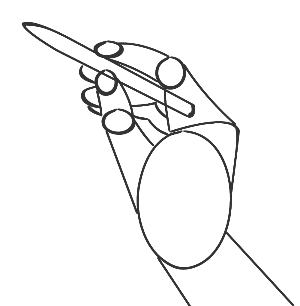 3 Beispiele Wie Du Hände Zeichnen Kannst, Die Einen Stift Halten ganzes Hände Zeichnen Lernen