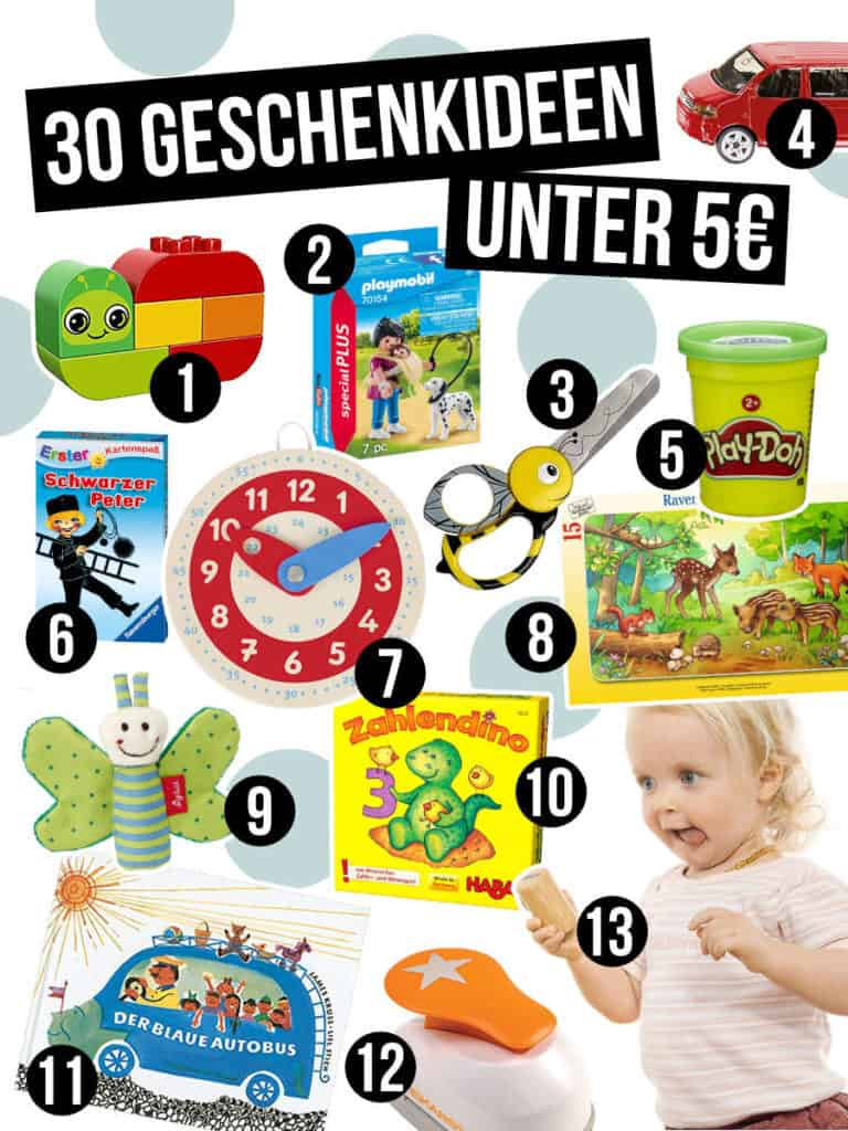 30 Geschenkideen Für Kinder Unter 5€ › Sparbaby.de bei Geschenkideen Für Kinder 5 Jahre