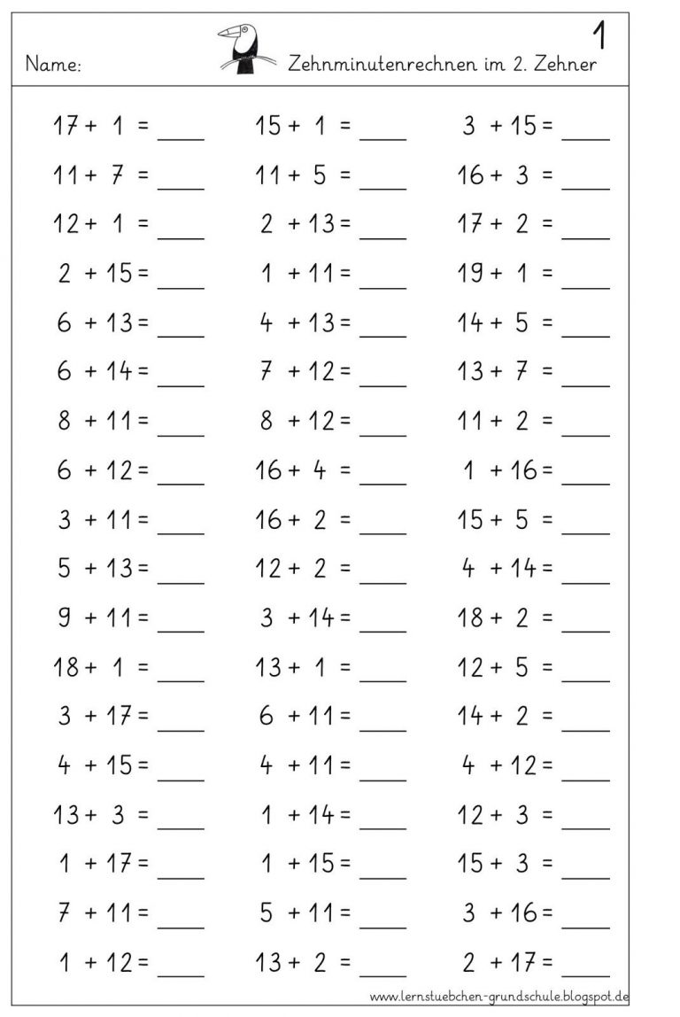 Übungsaufgaben Mathe 2 Klasse Zum Ausdrucken - kinderbilder.download