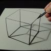 3D Drawing A Simple Cube - No Time Lapse - How To Draw 3D für 3D Würfel Zeichnen