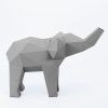 3D Elefant Papierfigur | Elefant Basteln, Basteln Mit Papier bestimmt für Elefant Bastelvorlage