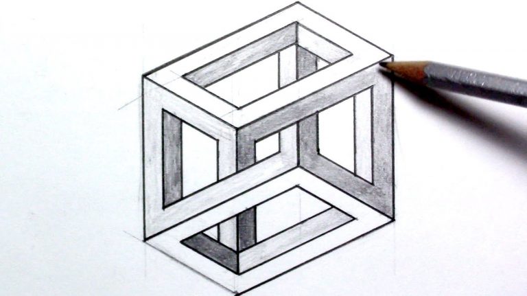 3D Illusion Drawing Easy How To Draw An Optical Illusion mit 3D Würfel