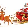 3D Weihnachtsmann Im Schlitten | Hd Hintergrundbilder in Bilder Weihnachtsmann Mit Rentieren