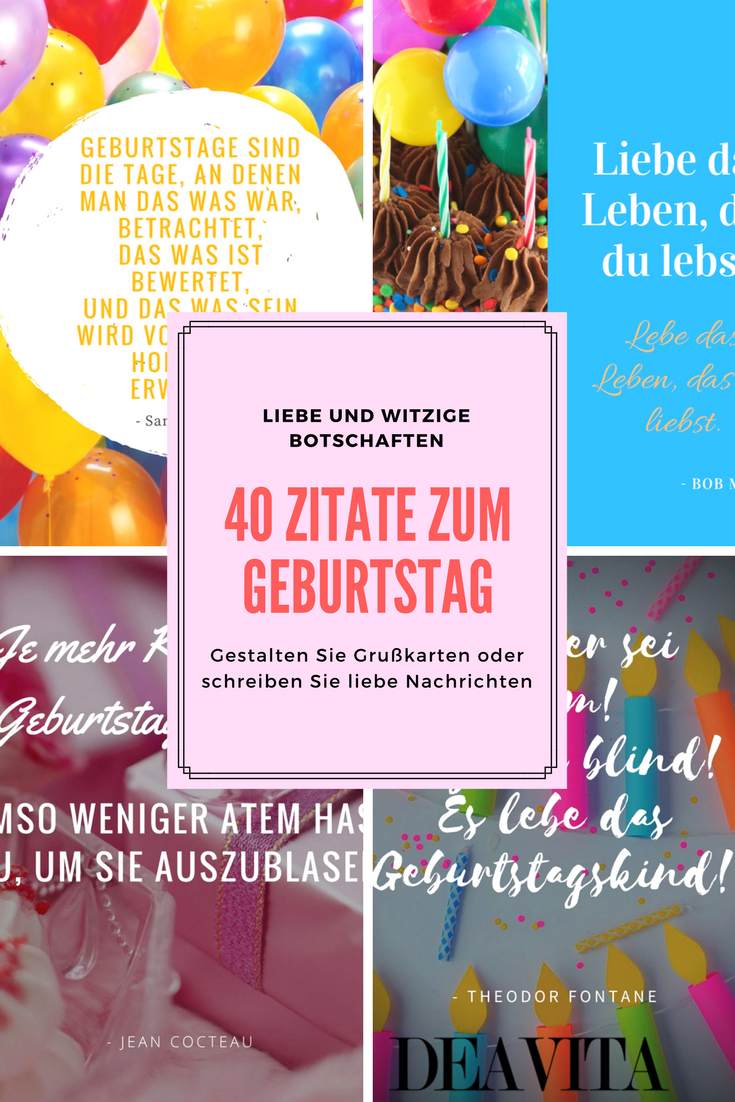 40 Zitate Zum Geburtstag Für Originelle Geburtstagskarten in Glückwünsche Zum Kindergeburtstag Grußkarten