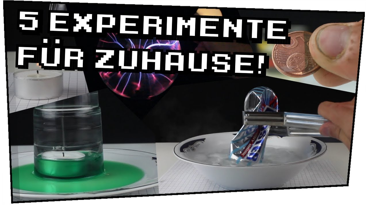 5 Experimente Für Zuhause! - Heimexperimente #13 verwandt mit Physik Experimente Für Schüler 6 Klasse