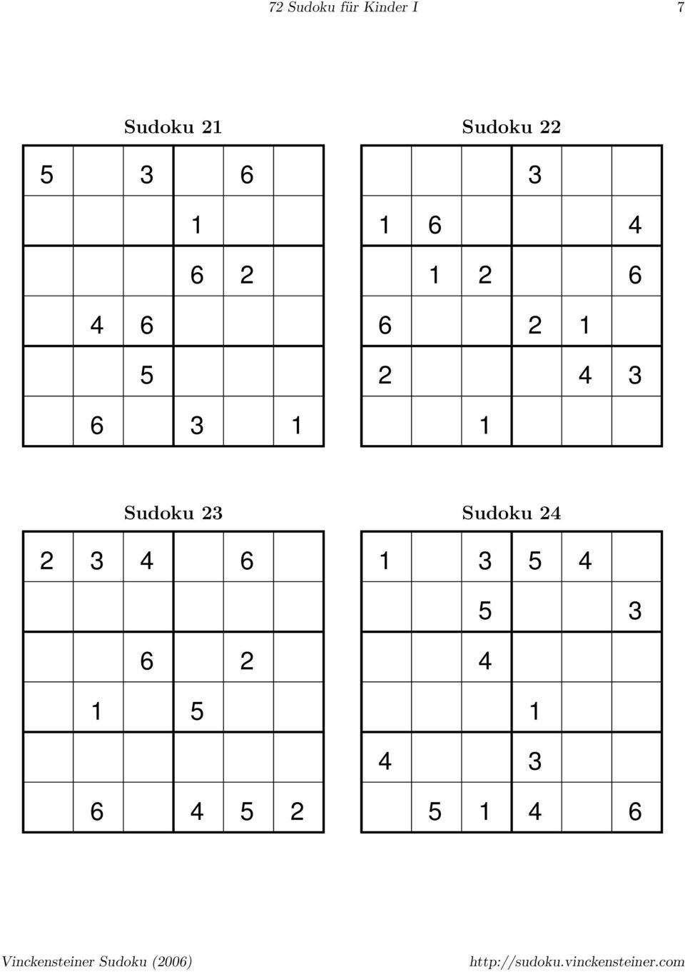 72 Sudokus Für Kinder Und Einsteiger - Band I - Pdf Free innen Sudoku Für Schulkinder
