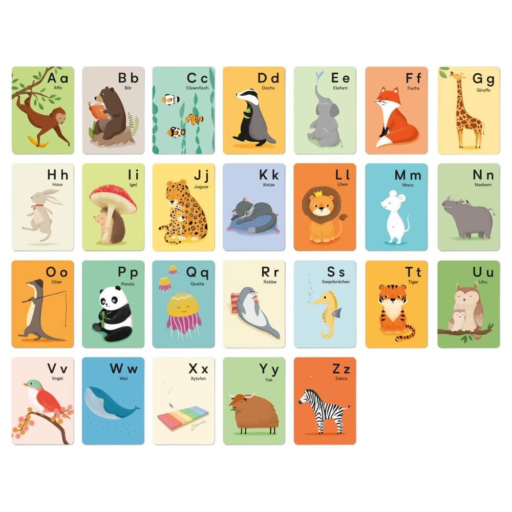 Abc Set - Tieralphabet verwandt mit Buchstabenkarten
