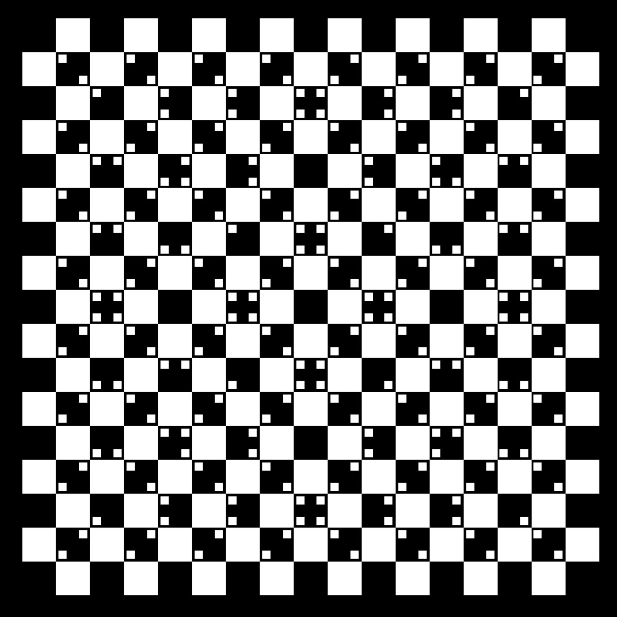 Acrylglasbild Optische Täuschung - Illusion - Schwarz Weiß 50 X 50 Cm |  Wallario.de innen Optische Täuschung Bild