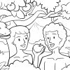 Adam Und Eva Ausmalen / Adam And Eve Coloring Pages über Malvorlage Adam Und Eva