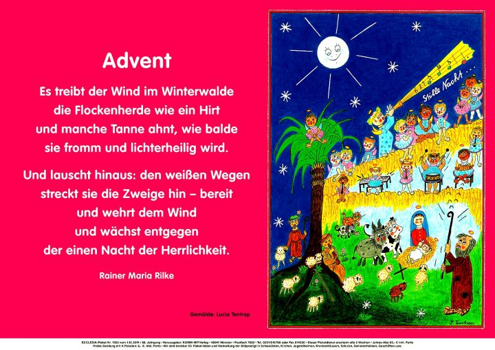 Adventsgedicht | Christliches Forum innen Adventsgedicht Für