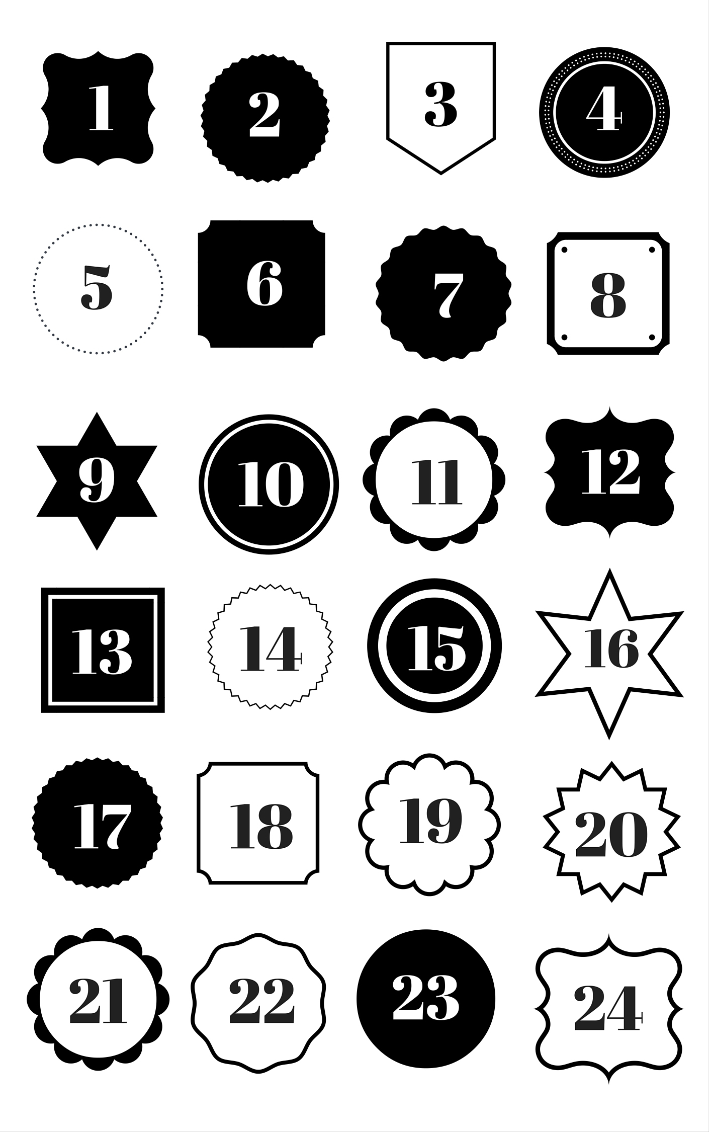 Adventskalender Zahlen Zum Ausdrucken verwandt mit Adventskalender Drucken