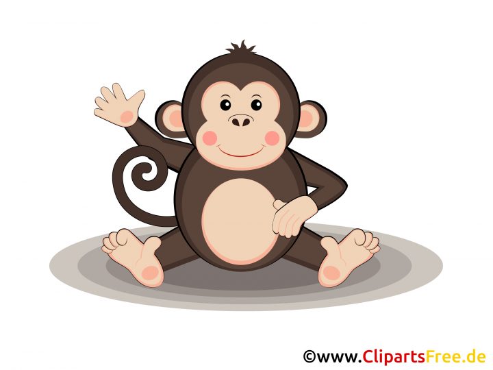 Affe Im Zoo Clipart, Grafik, Illustration, Bild Gratis über Affe De Kostenlos