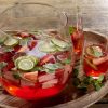 Alkoholfreie Hugo-Erdbeer-Bowle bestimmt für Bowle Rezepte Ohne Alkohol Mit Früchten