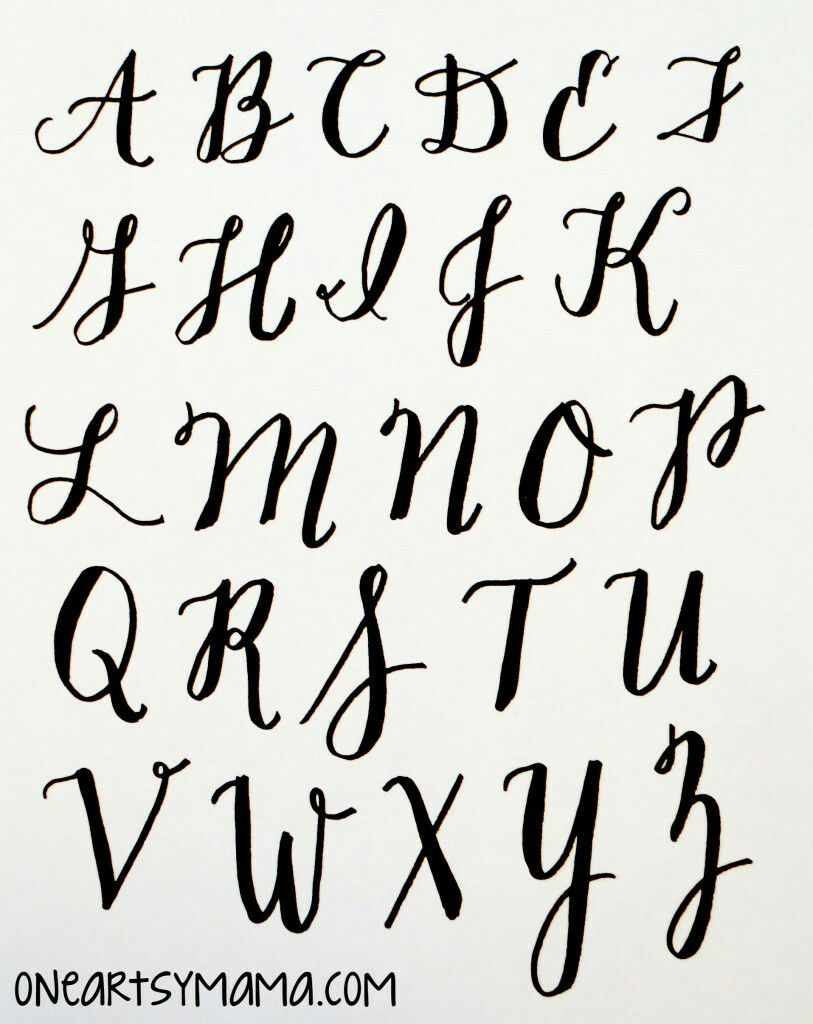 Alphabet Großbuchstaben (With Images) | Basic Hand Lettering verwandt mit Alphabet Großbuchstaben