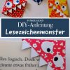 Anleitung - Einfache Monster Lesezeichen Basteln Mit Kindern für Lesezeichen Basteln Grundschule