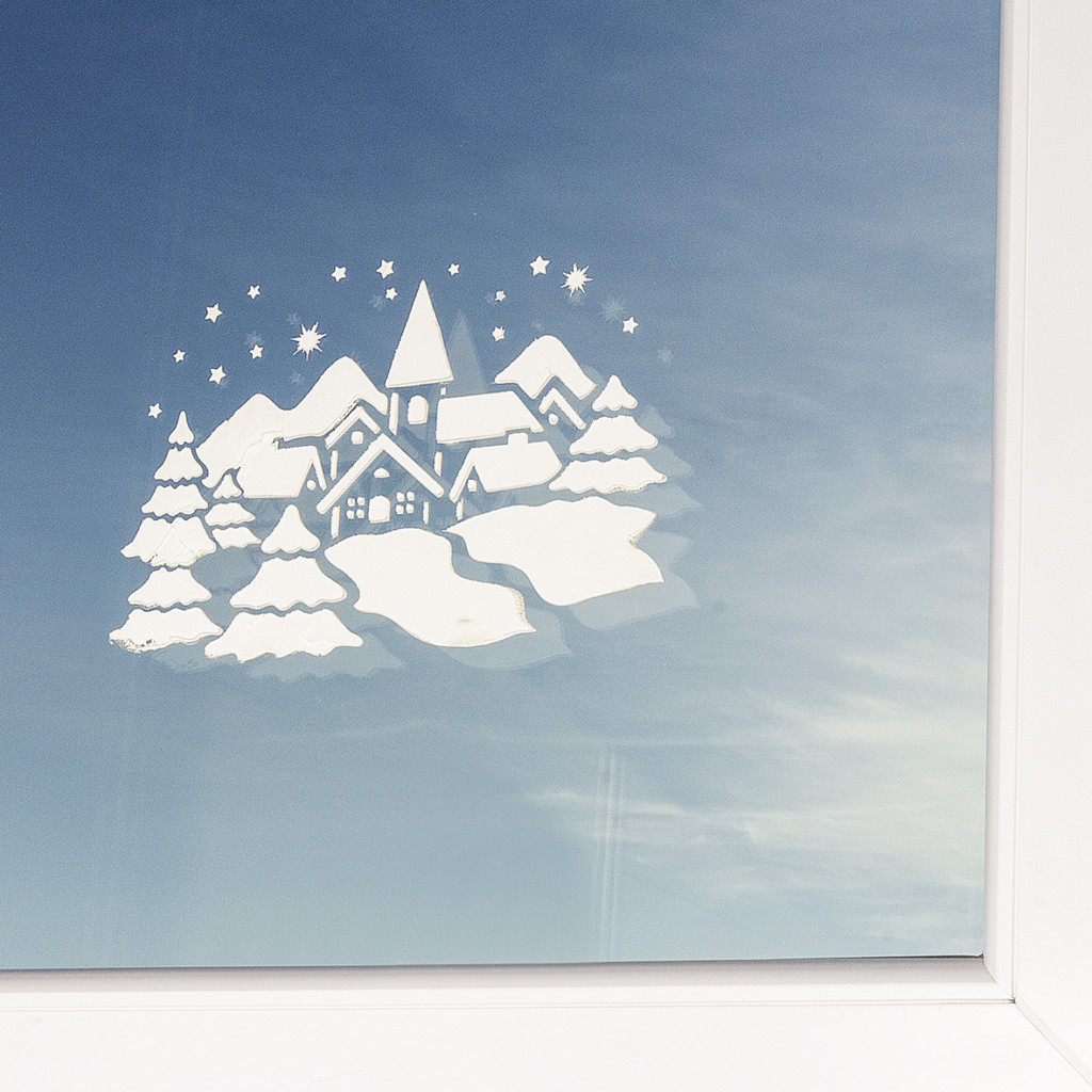 Anleitung: Fensterbilder Mit Fenster-Schnee - Ideen Mit Herz in Fenster Schnee Schablonen